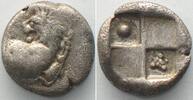 Thrakien - Chersonesos THRACE. Chersonesos, AR Hemidrachm, 400-350 BC, pellet & bunch of grapes, AU! -