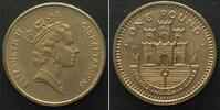 Gibraltar GIBRALTAR 1 Pound 1988 ELIZABETH II nickel-brass UNC -