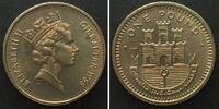 Gibraltar GIBRALTAR 1 Pound 1988 ELIZABETH II nickel-brass UNC -