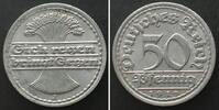 Deutschland - Weimarer Republik Germany WEIMAR REPUBLIC 50 Pfennig 1919 J, Alu, KEY DATE! XF -