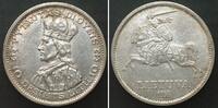Litauen LITHUANIA 10 Litu 1936 VYTAUTAS silver UNC-! -