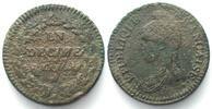 Frankreich DIRECTOIRE Un Decime An 4 (1795-96) A - PARIS, bronze qSUP -