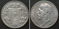 Liechtenstein LIECHTENSTEIN. 1 Franc 1924, JOHN II, silver AU, SCARCE! -