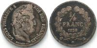 Frankreich LOUIS-PHILIPPE Ier. 1/4 Franc 1834 A Paris argent qTTB -