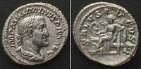 Roman Imperial MAXIMINUS I Thrax (235-238 AD). AR Denarius, SALVS AVGVSTI, Salus seated, AU! -