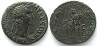 Roman Imperial NERVA (96-98 AD). AE Dupondius, 96, Rome mint, FORTVNA AVGVST, VF+/VF -