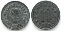 Schrobenhausen (Bayern)  Germany SCHROBENHAUSEN (Bavaria) 10 Pfennig 1917, NOTGELD, zinc UNC- SUP-FDC