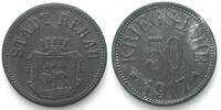 Rehau (Bayern)  Germany REHAU (Bavaria) 50 Pfennig 1917, NOTGELD, zinc AU SUP