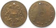 Chile CHILE - PATTERN 10 Pesos 1878 brass RRR! -