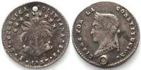 Bolivien BOLIVIA 1/2 Sol 1857 FJ, PTS, Potosi mint,BOLIVAR silver XF -