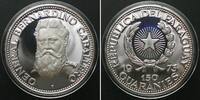Paraguay PARAGUAY. 150 Guaranies 1973, BERNARDINO CABALLERO, silver Proof RARE! -