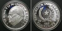 Paraguay PARAGUAY. 150 Guaranies 1974, WINSTON CHURCHILL, silver Proof RARE! -