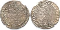 Schweiz - St. Gallen SAINT GALL City 2 Kreuzer (1/2 Batzen) 1727 billon VF-XF -