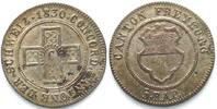 Schweiz - Freiburg Suisse FRIBOURG Canton 1/2 Batz (5 Rappen) 1830 billon qFDC! -