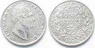 Indien Britisch BRITISH INDIA Rupee 1835 Calcutta WILLIAM IV silver XF! -