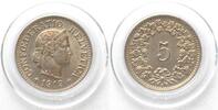 Schweiz SWITZERLAND 5 Rappen 1919 Cu-Ni BU! -