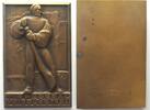Schweiz - Schützenmedaillen FRIBOURG TIR FEDERAL 1934 Plaque avec HUGUENIN sur le revers RARE! -