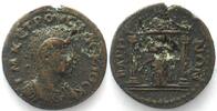 Roman Provincial Pisidia BARIS AE 24mm HERENNIUS ETRUSCUS 250-251 AD Temple w. Tyche RARE! -