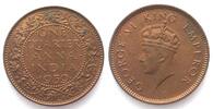 Indien Britisch INDIA 1/4 Anna 1939 (b) Bombay GEORGE VI bronze UNC! -