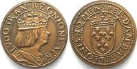 Frankreich ESSAI DE METAL & MODULE Type du ducat de LOUIS XII ND(1880) bronze 25mm -
