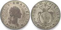 Italien - Sardinien Italian States SARDINIA 7.6 Soldi 1800 CARLO EMANUELE IV billon VF -