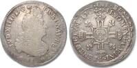 Frankreich LOUIS XIV 1/2 Écu aux 8L 2e type 1704 & Aix argent, 3e réformation -