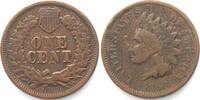 Vereinigte Staaten von Amerika USA Indian Head Small Cent 1868, key date! -