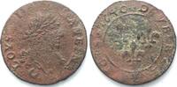 Frankreich LOUIS XIII Double Tournois 1640 Vienne, cuivre, qSUP -