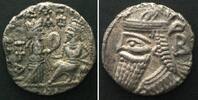 Parther Parthia VOLOGASES IV 147-191. BI Tetradrachm, Seleukeia on the Tigris mint, XF! -