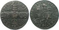 Irland IRELAND. Crown 1690, JAMES II, Dublin or Limerick, GUN MONEY, brass AU! -