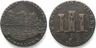 Gibraltar GIBRALTAR. Quart 1802, ROBERT KEELING, copper VF-XF, RARE! -