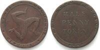 Insel Man ISLE of MAN. Half Penny 1831 PRO BONO PUBLICO copper VF -