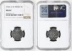 D.W.INDIES 5C DANISH WEST INDIES. 5 Cents 1905 CHRISTIAN IX nickel NGC MS 62 -