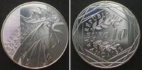 Frankreich FRANCE 10 Euro 2014 ROOSTER silver UNC -