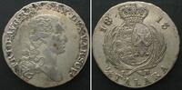 Polen  POLAND. 1/3 Talara 1813 IB, FRIEDRICH AUGUST I silver AU! SUP