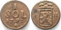 Haus Habsburg LUXEMBOURG. Sol 1795 FRANZ II - SIEGE COINAGE - cast copper AU! -