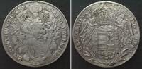 Haus Habsburg Konventionstaler HUNGARY. Thaler 1782 B, Kremnitz mint, JOSEPH II Madonna silver VF-XF -