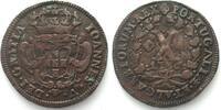Portugal PORTUGAL. 10 Reis 1736, JOHN V, copper VF+ -