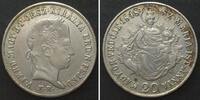 Haus Habsburg HUNGARY. 20 Krajczar 1848 KB, FERDINAND I, silver AU! -