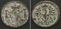 Brandenburg-Ansbach German BRANDENBURG-ANSBACH Pfennig 1785, KARL ALEXANDER, billon SCARCE! UNC! -