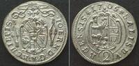 Salzburg, Erzbistum Austria SALZBURG 2 Kreuzer 1706, JOHANN ERNST, silver UNC!!! -