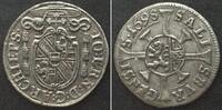 Salzburg, Erzbistum Austria SALZBURG Kreuzer 1698, JOHANN ERNST, silver XF! -