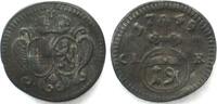 Brandenburg-Bayreuth German BRANDENBURG-BAYREUTH Pfennig 1749 FRIEDRICH III billon VF-XF -
