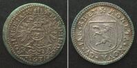 Schweiz - Graubünden Swiss CHUR City. 3 Kreuzer 1631 silver AU! -