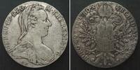 Haus Habsburg AUSTRIA Maria Theresa Thaler 1780 London mint (1936-61) silver VF, SCARCE! -