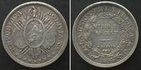 Bolivien BOLIVIA. 50 Centavos 1892 PTS CB, silver XF! -
