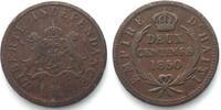  1850 Haiti HAITI 2 Centimes 1850 FAUSTIN I. Kupfer ss