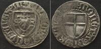 Deutscher Orden TEUTONIC ORDER. Schilling HEINRICH VI REUSS v. PLAUEN, 1467-70, silver VF-XF -