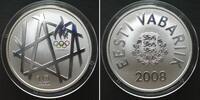 Estland 2008 ESTONIA. 10 Krooni 2008, Olympics Beijing, silver, Proof PP 89,99 EUR84,99 EUR  + 15,00 EUR frais d'envoi