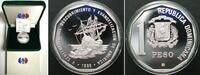 Dominikanische Republik DOMINICAN REPUBLIC 1 Peso 1989 Ships COLUMBUS DISCOVERY silver 1 oz -